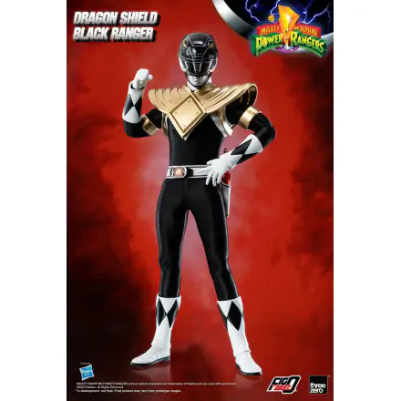 Mighty Morphin Power Rangers FigZero Action Figur 1/6 Dragon Shield Black Ranger 35 cm Produktfoto