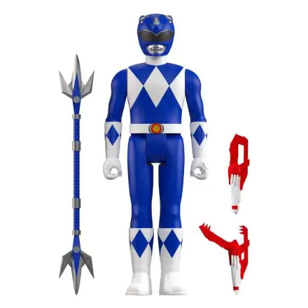 Mighty Morphin Power Rangers ReAction Actionfigur  Wave 3 Blue Ranger 10 cm Produktfoto