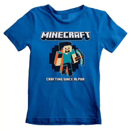 Minecraff Crafting Since Alpha Kinder T-shirt Produktfoto