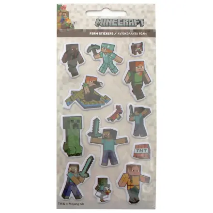Minecraft Adventures Puffy Schwamm-Sticker-Set Produktfoto