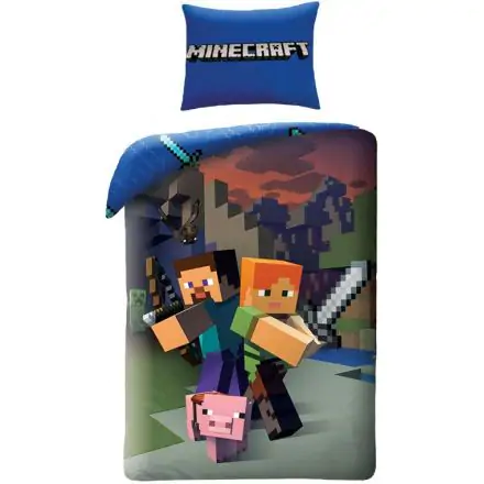 Minecraft Bettbezug-Set 140x200cm, 70x90cm Produktfoto