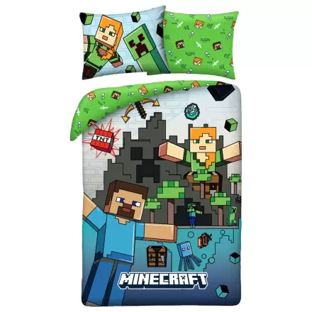 Minecraft Bettwäsche-Set Ver. 7 140 x 200 cm / 70 x 90 cm Produktfoto