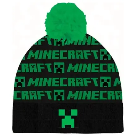 Minecraft Schwarze Kinder Mütze 54 cm Produktfoto