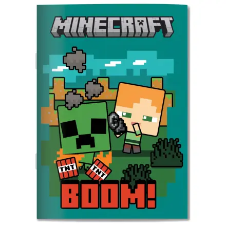 Minecraft Boom B/5 liniertes Notizbuch 40 Blatt Produktfoto