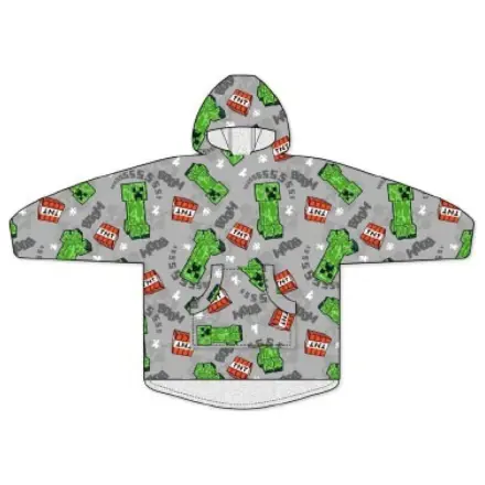 Minecraft Boom Pull-on Plüsch Fleece-Decke Poncho 7-14 Jahre Produktfoto