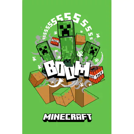 Minecraft Boom Creeper Polardecke 100*150cm Produktfoto