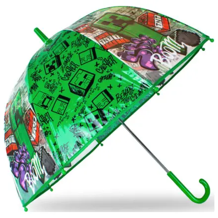 Minecraft Boom Kids Transparenter Regenschirm Produktfoto