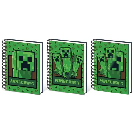 Minecraft Creeper A5 Lentikular Notizbuch Produktfoto