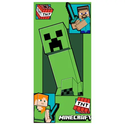 Minecraft Creeper Coming Handtuch 70x140cm Produktfoto