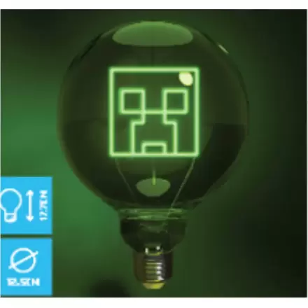 Minecraft Neon LED-Glühbirne Creeper termékfotója