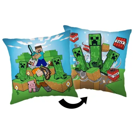 Minecraft Creeper Rush Dekokissen, Kissen 40x40 cm Produktfoto