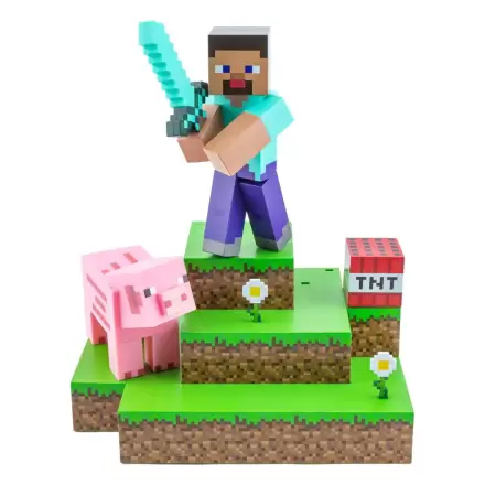 Minecraft Diorama-Leuchte Steve 30 cm Produktfoto
