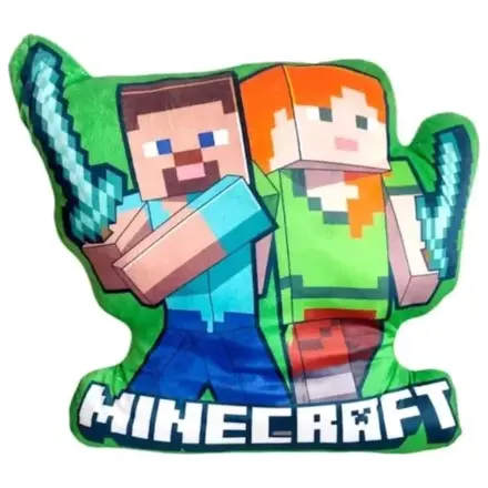 Minecraft Duo 3D geformtes Kissen, Dekokissen 40 cm Produktfoto