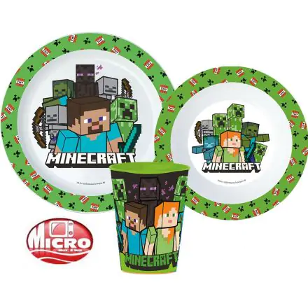 Minecraft Geschirrset, Mikro-Plastik Set Produktfoto