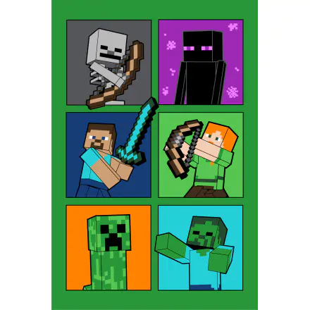 Minecraft Fight Badges Fleecedecke 100*150cm Produktfoto