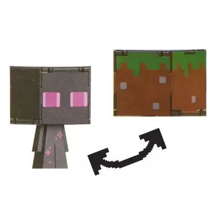 Minecraft Flippin Actionfigur Enderman & Grasblock termékfotója