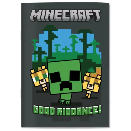 Minecraft Good Riddance B/5 liniertes Notizbuch 40 Seiten Produktfoto