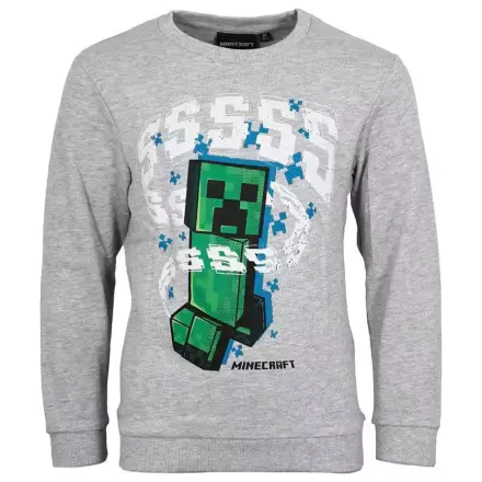 Minecraft Grau Kinder Hoodie Produktfoto