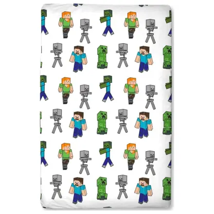 Minecraft Spannbettlaken 90 x 200 Produktfoto