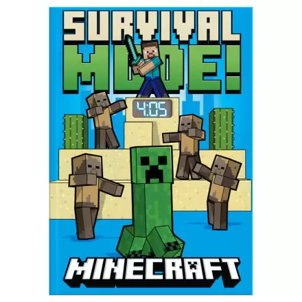 Minecraft Notizbuch mit Leduhr termékfotója