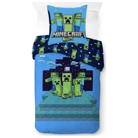 Minecraft Nachtschemata Bettbezug Produktfoto