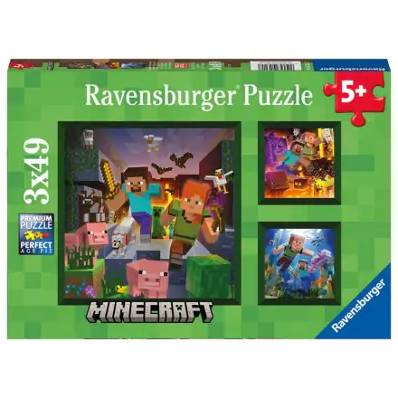 Minecraft puzzle 3x49St Produktfoto