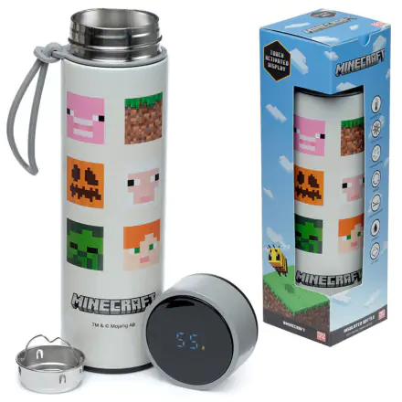 Minecraft Thermosflasche aus Edelstahl mit Thermometer 450ml termékfotója