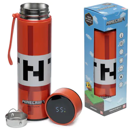 Minecraft Thermosflasche aus Edelstahl mit Thermometer 450ml termékfotója