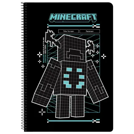 Minecraft Bildschirm sortiert DIN A4 Notizbuch Produktfoto