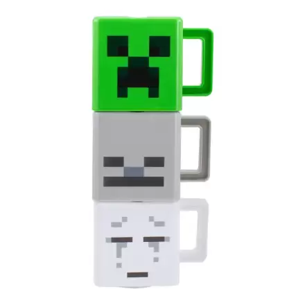 Minecraft Set of 3 Stacking Mugs termékfotója