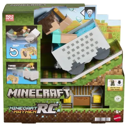 Minecraft RC Fahrzeug Steve in Minecart Produktfoto