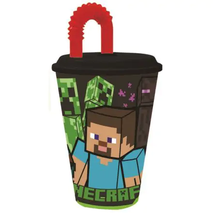 Minecraft Strohhalmbecher, aus Plastik 430 ml Produktfoto