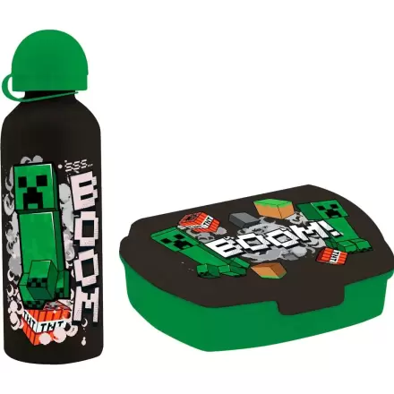 Minecraft Lunchbox und Aluminium Flasche 500ml termékfotója