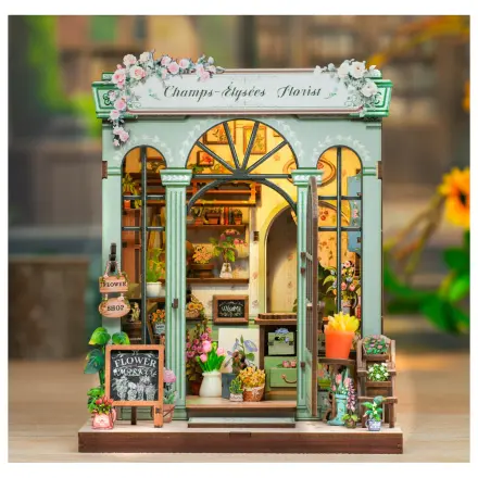 Miniature House DIY Champs-Élysées Florist 199teiliges + LED Light Bausatz Produktfoto
