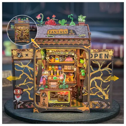 MINIATURE HOUSE DIY Fantasy Plant Shop 146 Teile + LED-Licht Bausatz Produktfoto