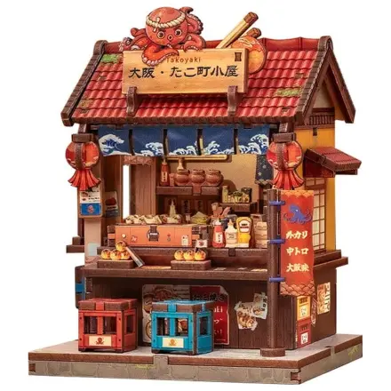 Miniatur Haus Modellbausatz Osaka Takoyaki 12 x 9 cm Produktfoto