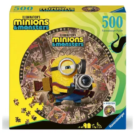 Minions rundes Puzzle 500tlg Produktfoto