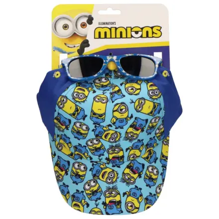 Minions blaue Sonnenbrille und Baseballkappe Set Produktfoto