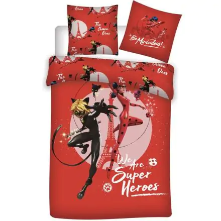 Miraculous Lady Bug Baumwoll-Bettbezug Bett 90cm Produktfoto