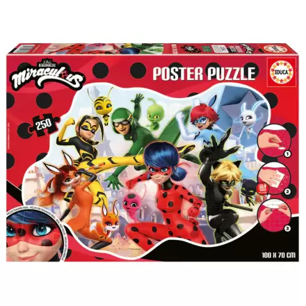 Miraculous Ladybug Poster Puzzle 250St Produktfoto