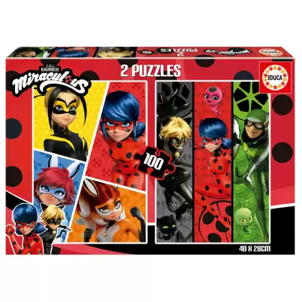 Miraculous Ladybug Puzzle 2x100St termékfotója