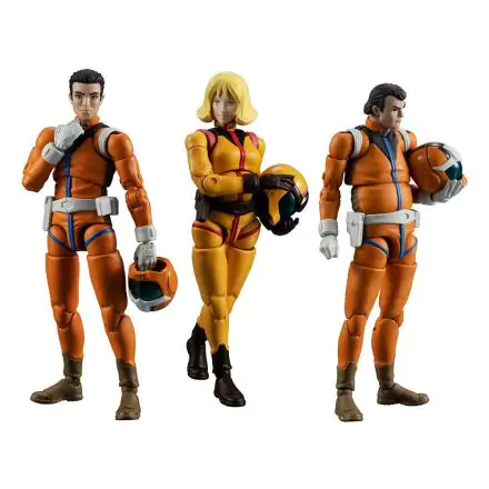 Mobile Suit Gundam G.M.G. Actionfiguren 3er-Pack Earth Federation Force 10 cm Produktfoto