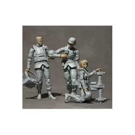 Mobile Suit Gundam G.M.G. Actionfiguren 3er-Pack Earth United Army Soldier 01-03 Set 10 cm Produktfoto