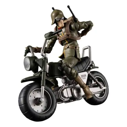Mobile Suit Gundam G.M.G. Actionfigur mit Fahrzeug Principality of Zeon 08 V-SP General Soldier & Exclusive Motorcycle 10 cm Produktfoto
