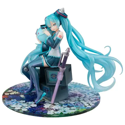 Mobile Suit Gundam x Hatsune Miku Lucrea PVC Figur Hatsune Miku x OO Gundam 45. Jahrestag 17 cm Produktfoto