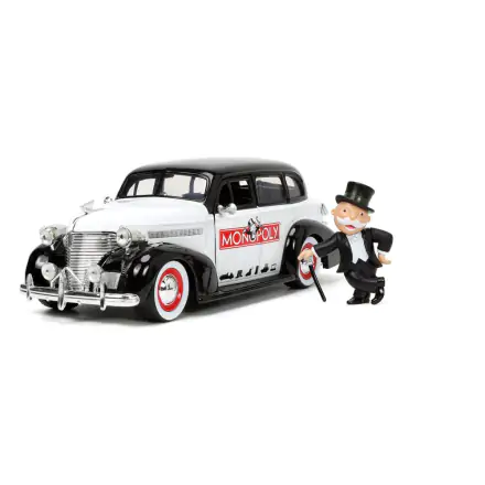 Monopoly Hollywood Rides Diecast Modell 1/24 1939 Chevrolet Master Deluxe mit Monopoly Figur Produktfoto