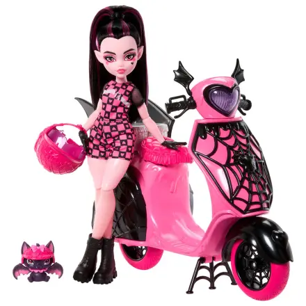 Monster High Draculaura und Roller Puppe Produktfoto
