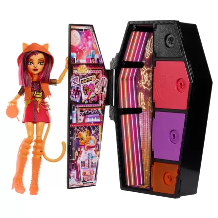 Monster High Skullmate Secrets Neon Frights Toralei Puppe 25cm Produktfoto