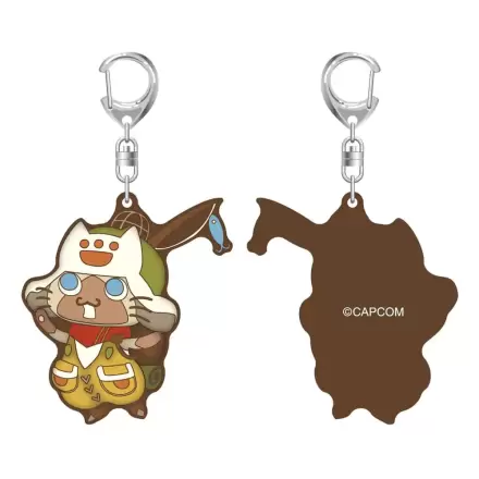 Monster Hunter Wilds Rubber Schlüsselanhänger Palico 7 cm Produktfoto