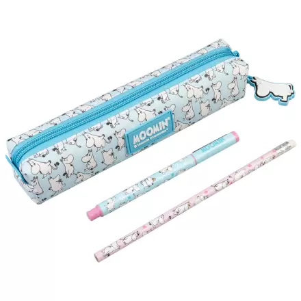 Moomin Set Federmäppchen, Kugelschreiber und Bleistift Produktfoto